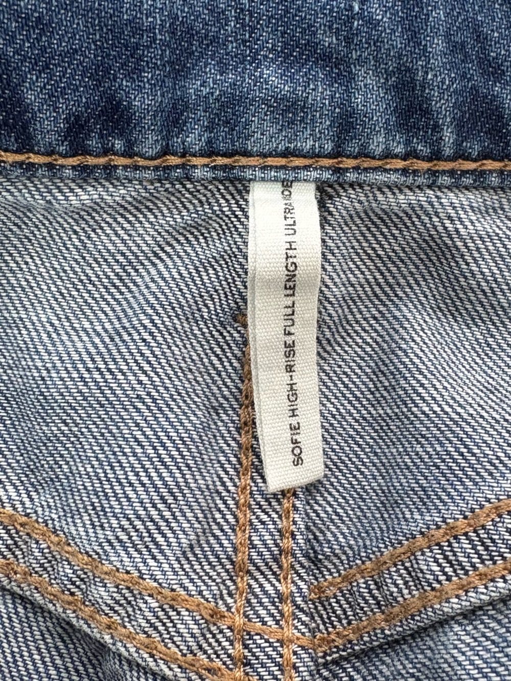 Rag & Bone Featherweight Sofie High Rise Full Length Ultra-Wide Leg Jeans Sz 25 - Picture 9 of 10